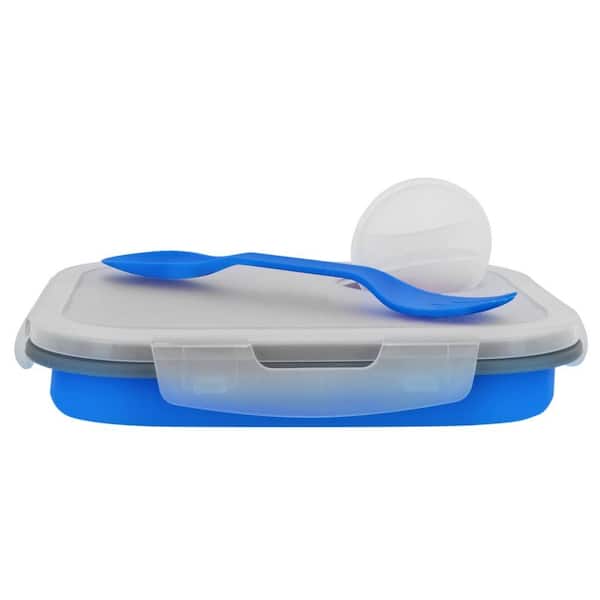 Unbranded 32 oz. Collapsible Small ECO Lunch Box Blue
