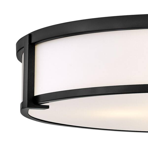HINKLEY - Lowell 24.0 in. 4-Light Black Flush Mount