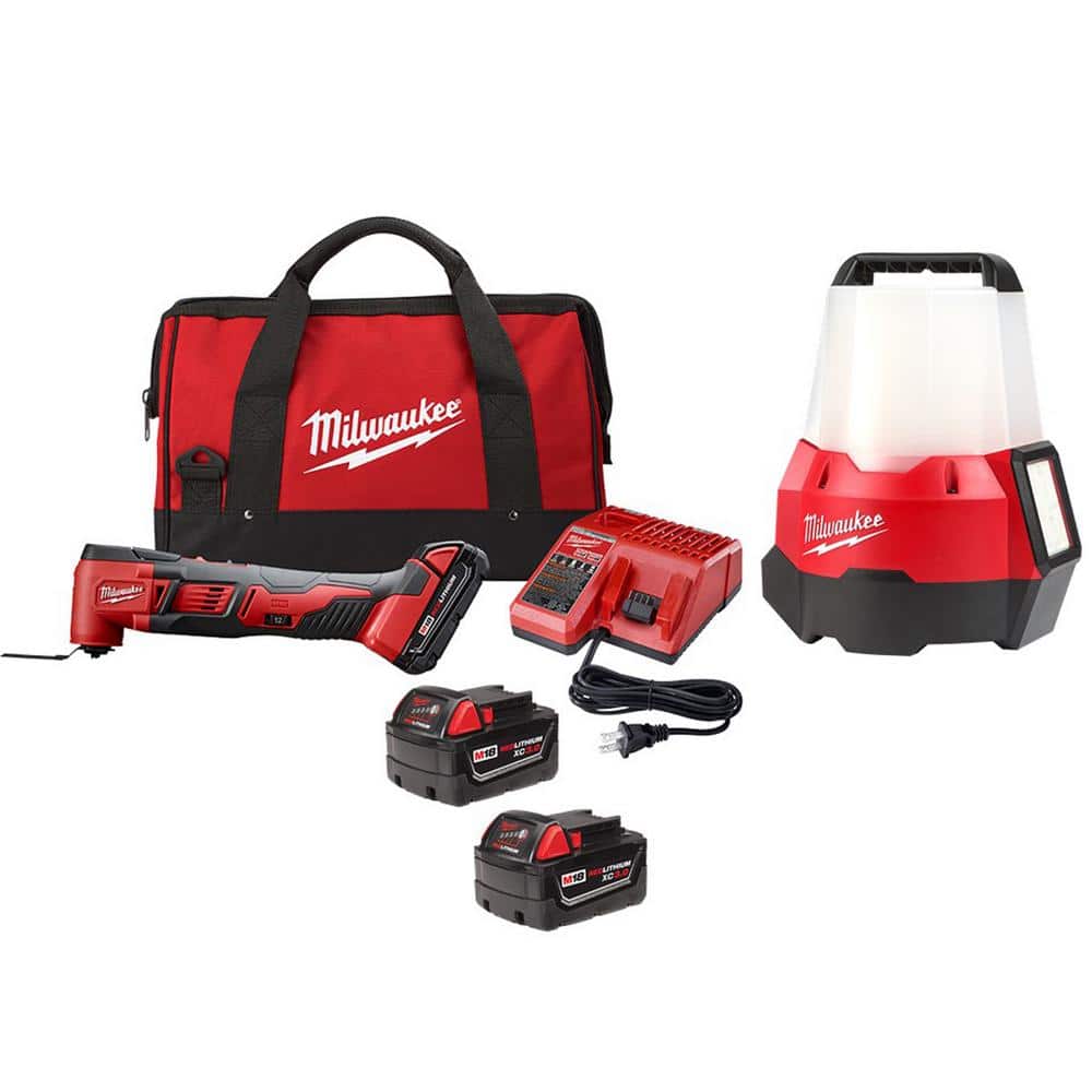 Milwaukee M18 18V Lithium-Ion Cordless Oscillating Multi-Tool Kit with LED  Site Light and (2) 3.0Ah Batteries 2626-21CP-2144-20-48-11-1822 The Home  Depot