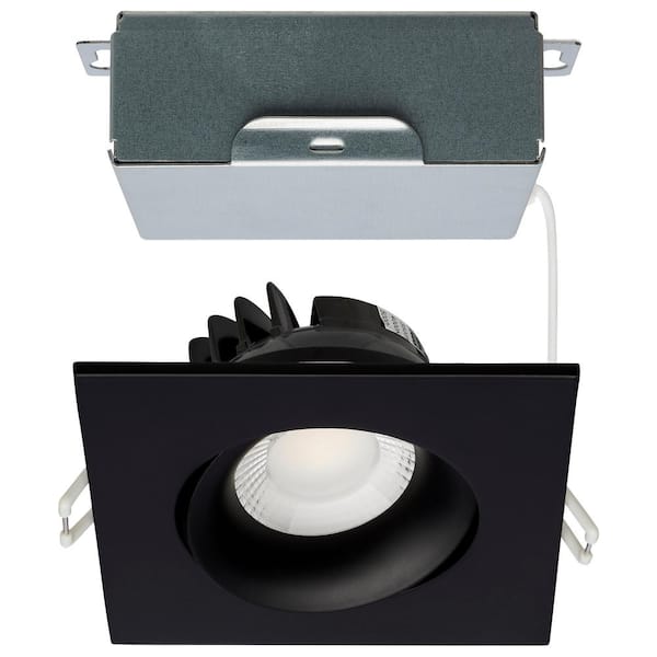 SATCO ColorQuik 3.5 in. Adjustable CCT Canless New Construction IC Rated Dim Indoor/Out Integrated LED Recessed Light Trim
