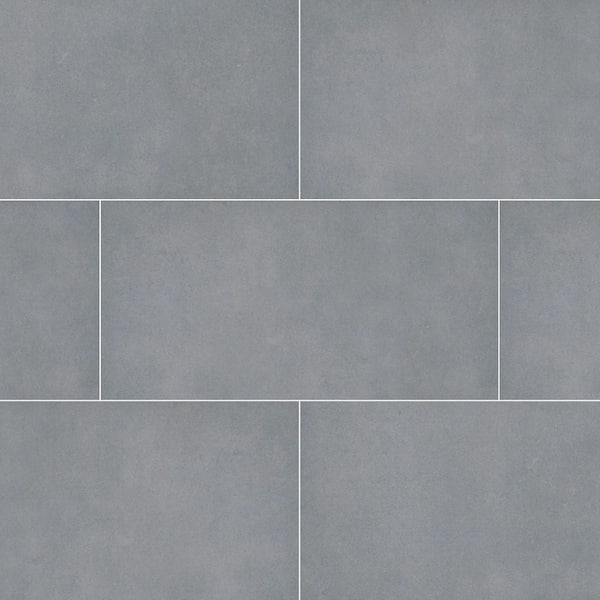 Harbor Gray 24 in. x 48 in. x 0.78 in. Matte Porcelain Stone Look Paver (8 sq. ft. /Each)