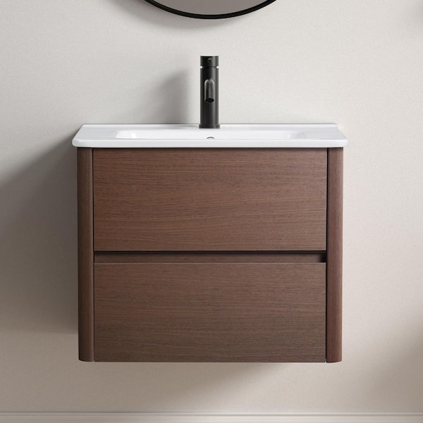 23 in. Bath Vanity Cabinet without Top in Dark Brown