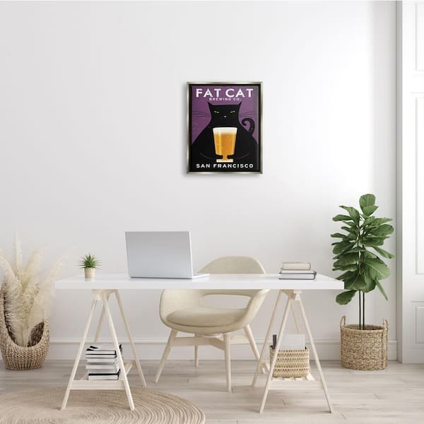 The Stupell Home Decor Collection Fat Cat Brewing Vintage ...