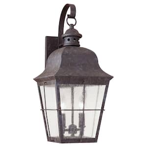 Chatham 2-Light Oxidized Bronze Outdoor Wall Lantern Sconce