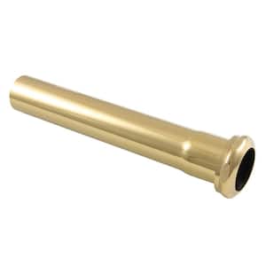 Century 1-1/4 in. Brass Slip Joint Extension Tube in Polished Brass