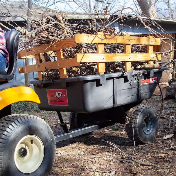 GORILLA CARTS 1,500 lb. Super Heavy Duty Poly Dump Cart GOR10-16 - The Home  Depot