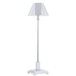 Roxy 26 in. Chrome Metal Shade Table Lamp