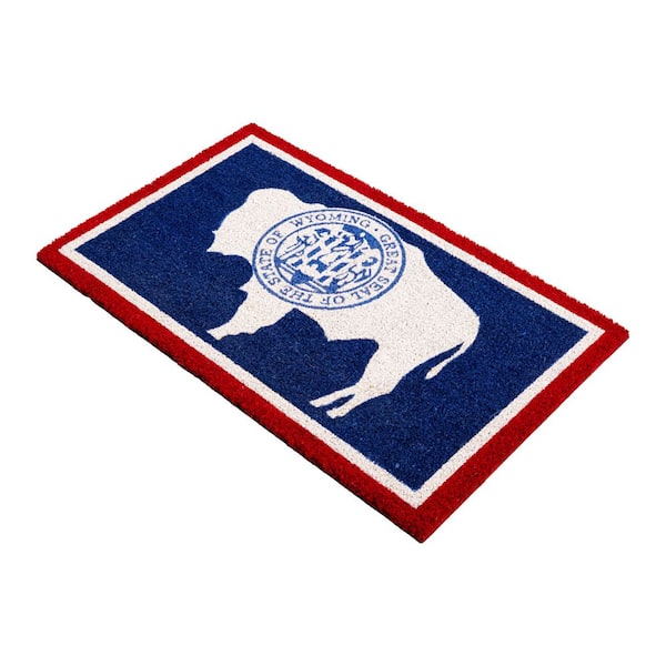Wyoming Buffalo Seal Multicolor 18 in. x 30 in. Coir Indoor Outdoor Door Mat