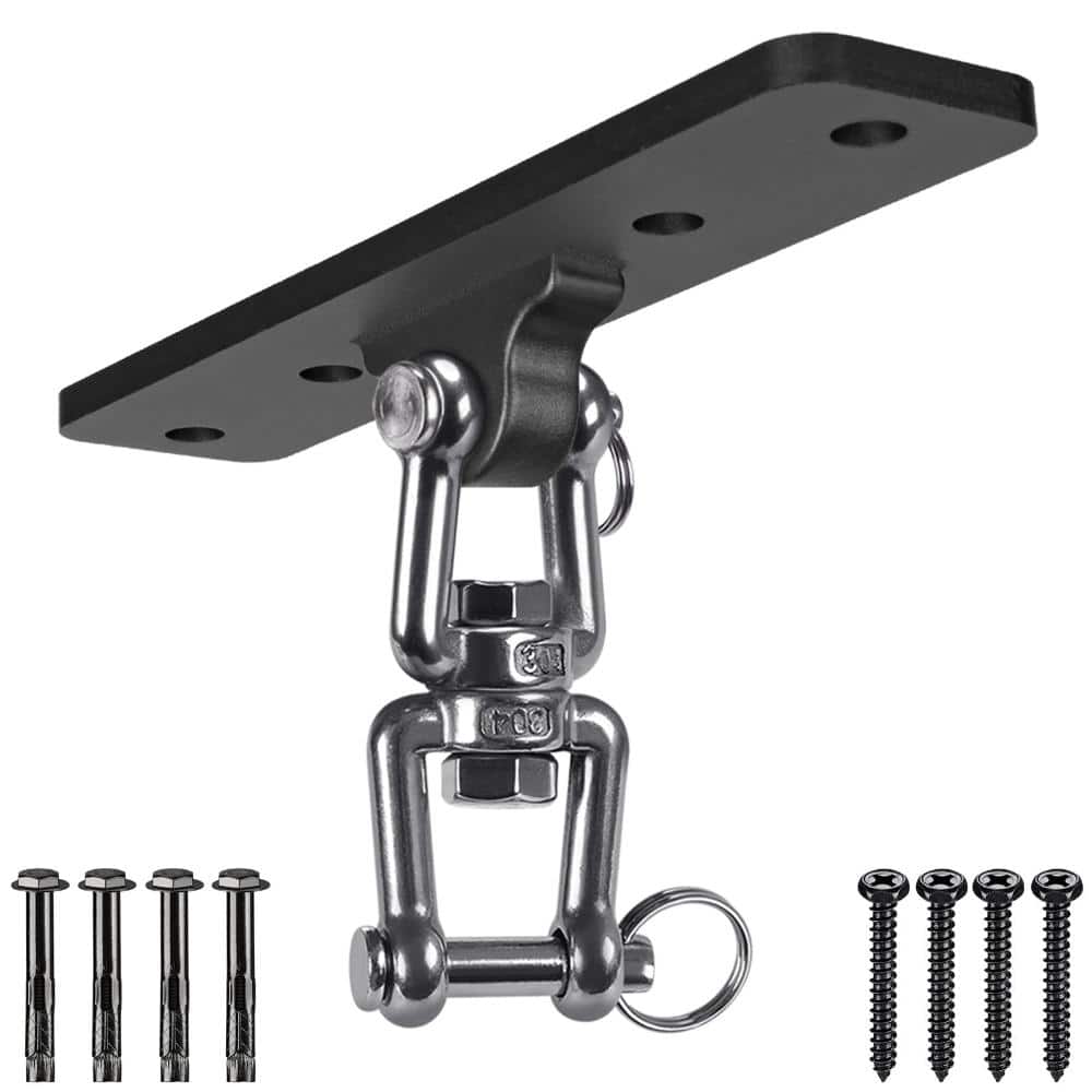 600 LB Ceiling Wall Mount Swing Hook 360 Degree Rotation CNC Machined for Heavy Bag, Hammock Chair, Aerial Yoga price history on PriceWatchPro