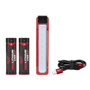 Milwaukee 445 Lumens LED Redlithium USB Rover Pocket Flood Light Kit