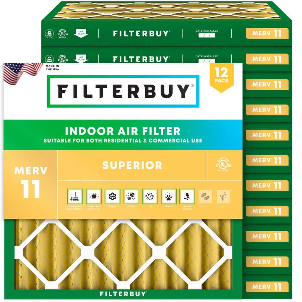 23.5 in. x 23.5 in. x 2 in. MERV 11 (FPR 7) Allergen Defense Pleated HVAC AC Furnace Air Filters Replacement (12-Pack) price history on PriceWatchPro