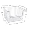 Sorbus 4 Pack White Metal Wire Baskets Storage Bin Organizer MTL-BSKT4-WH -  The Home Depot