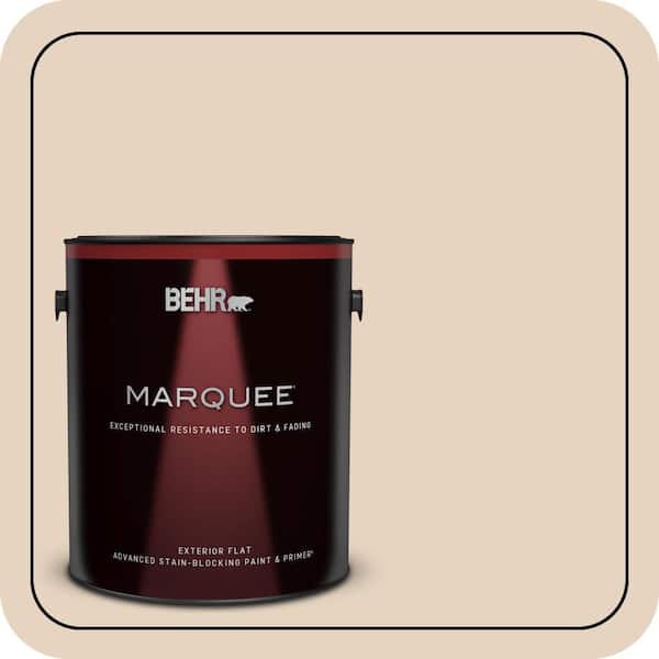 BEHR MARQUEE 1 gal. #QE-10 Stone Wash Flat Exterior Paint & Primer
