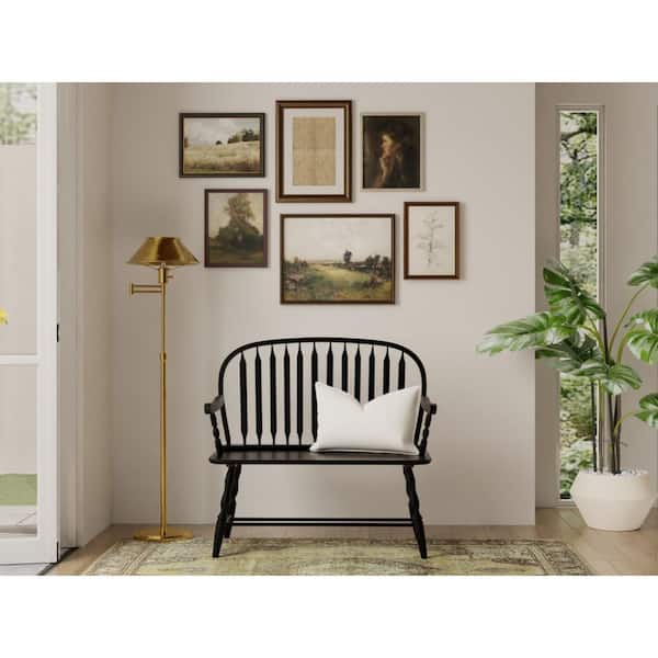 Carolina Chair & Table Windsor Antique Black Bench 42-36 - The