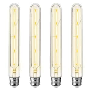 4-Watt 40-Watt Equivalent 9 in. Edison T30 LED Tubular Bulb, Vintage Filament Design, Soft White 3000K, Dimmable, 4-Pack