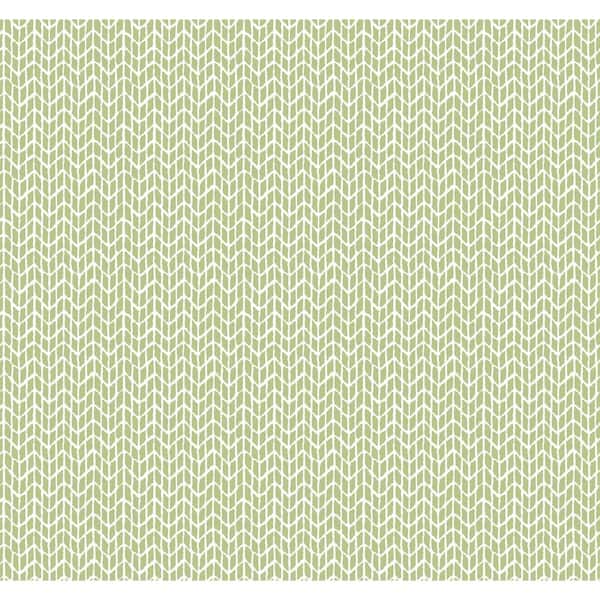 York Wallcoverings Limonaia Wave Green Spray and Stick Roll (Covers 60.75 sq. ft.)