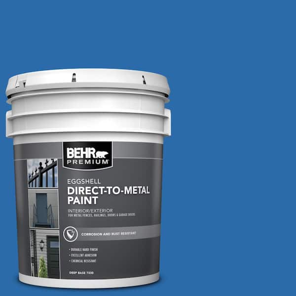 5 gal. #MQ4-24 Electric Blue Eggshell Direct to Metal Interior/Exterior Paint