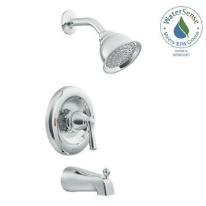 Banbury Single-Handle 1-Spray Tub and Shower Faucet with Valve in Chrome (Valve Included)