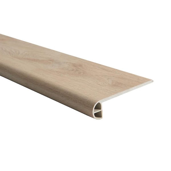 French Oak Del Prado 0.98 in. T x 4.53 in. W x 94.48 in. L Vinyl Flush Stair Nose Molding - Designed for 7mm Plank