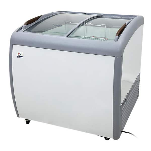 Cooler Depot 39 in. W 6.7 cu.ft. Manual Defrost Commercial Curved Glass ...