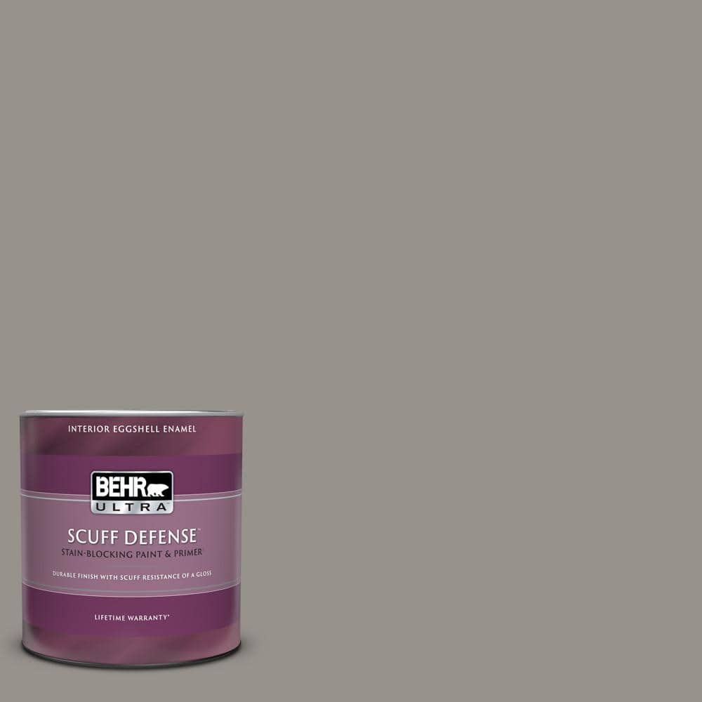 Behr Ultra 1 Qt Ppu18 16 Elephant Skin Extra Durable Eggshell Enamel Interior Paint Primer 275404 The Home Depot