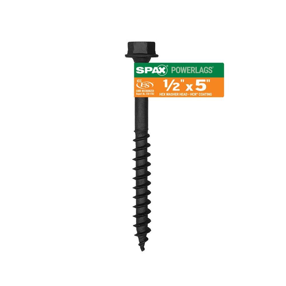 SPAX 1/2 in. x 5 in. Exterior Hex Head Structural Wood Lag Screws