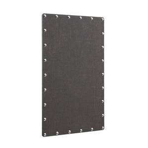 Benji Dark Grey 24x36 Bulletin Board with Silver Nail Heads