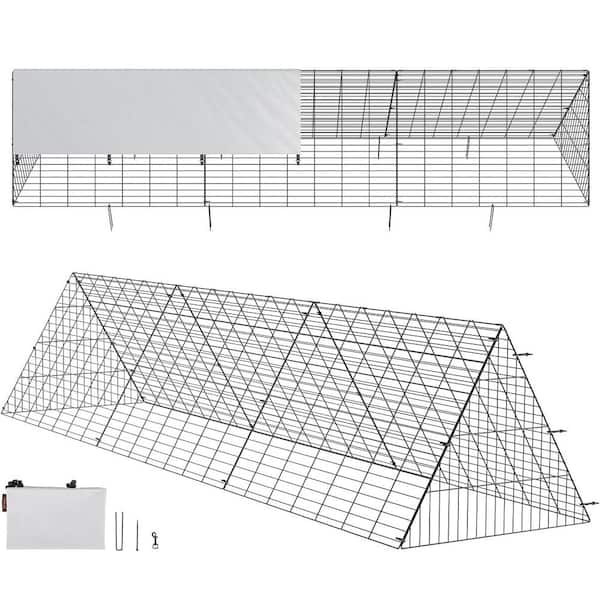 ATENGNES 118.1 in. x 28 in. x 24.2 in. Outside Portable Chicken Tunnels Fence Kit Suitable for Chickens, Ducks, Rabbits