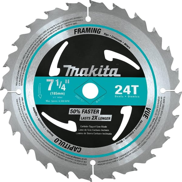 7-1/4 in. 24 TPI Carbide-Tipped Framing Blade (10-Pack)
