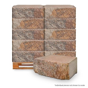 Harrington 6 in. H x 18 in. W x 12 in. L Winter Blend Concrete Garden Wall Block (45-Pieces/33.8 Face ft. / Pallet)