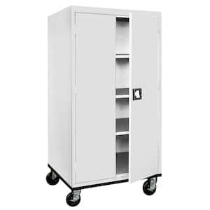 Steel Freestanding Garage Cabinet in Dove Gray (36 in. W x 60 in. H x 24 in. D)