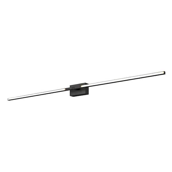 Pandora 50-in 1 Light 41-Watt Black Integrated LED Wall Sconce