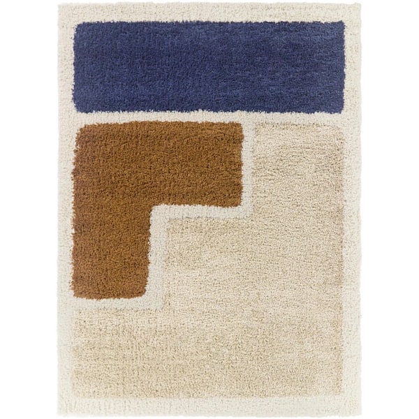 Azzouni Navy 8 ft. x 10 ft. Area Rug