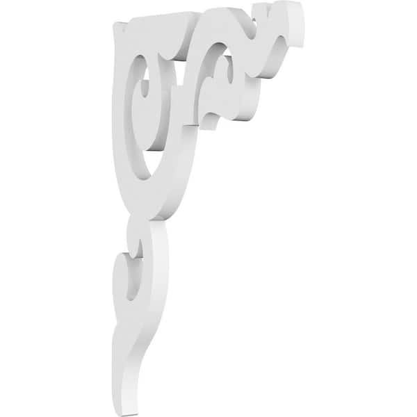 Ekena Millwork 5/8 in. W x 11 in. H x 10 in. D PVC Sellek Bracket
