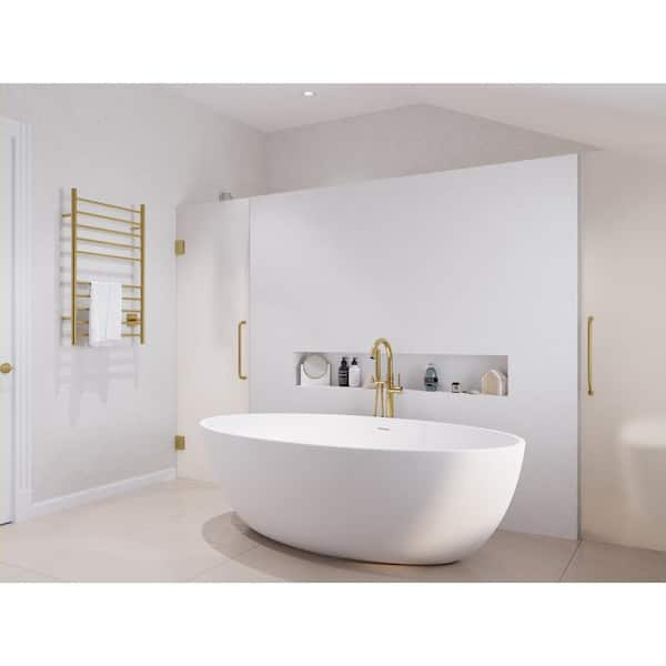 Anzzi Cestino Freestanding Bathtub in Matte White FT-AZ510