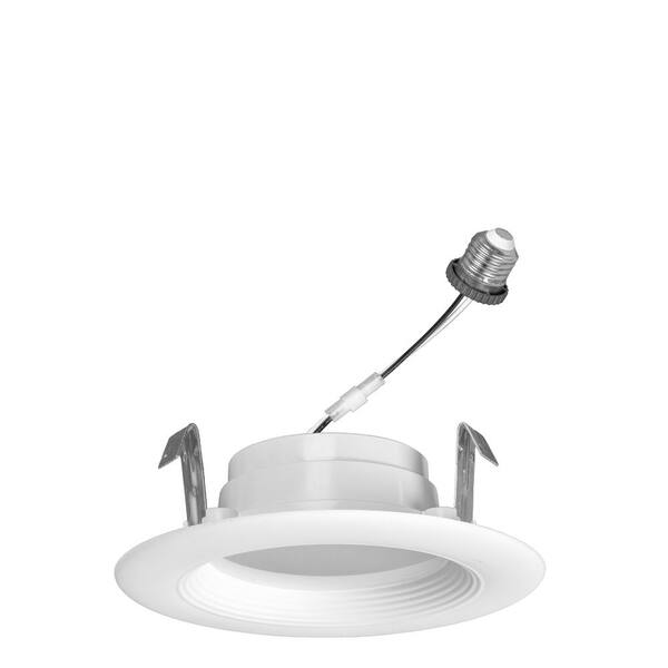 4 in. Adjustable CCT Housing Required Non-IC Rated Dimmable Indoor Integrated LED Recessed Light Trim T24 (4-Packs)