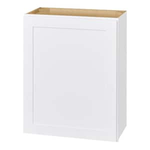 Avondale 24 in. W x 12 in. D x 30 in. H Ready to Assemble Plywood Shaker Wall Kitchen Cabinet in Alpine White