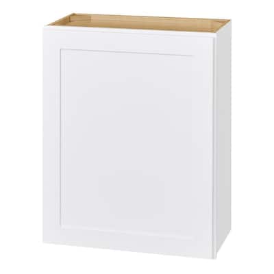 Avondale Shaker Alpine White Ready to Assemble Plywood 24 in Wall Kitchen Cabinet (24 in W x 30 in H x 12 in D)