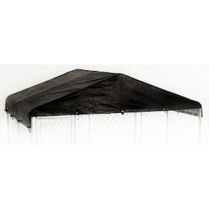 10 ft. x 10 ft. All Season Waterproof Dog Kennel Cover for Lucky Dog Outdoor Kennels and Pens - Kennel Not Included