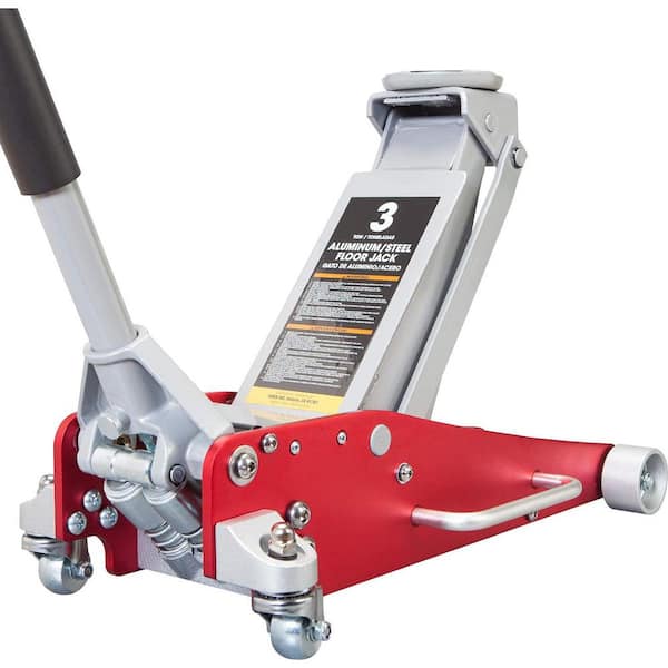 Big Red AT729900LR 3-Ton Low-Profile Aluminum and Steel Floor Jack with Dual Piston Speedy Lift - 1