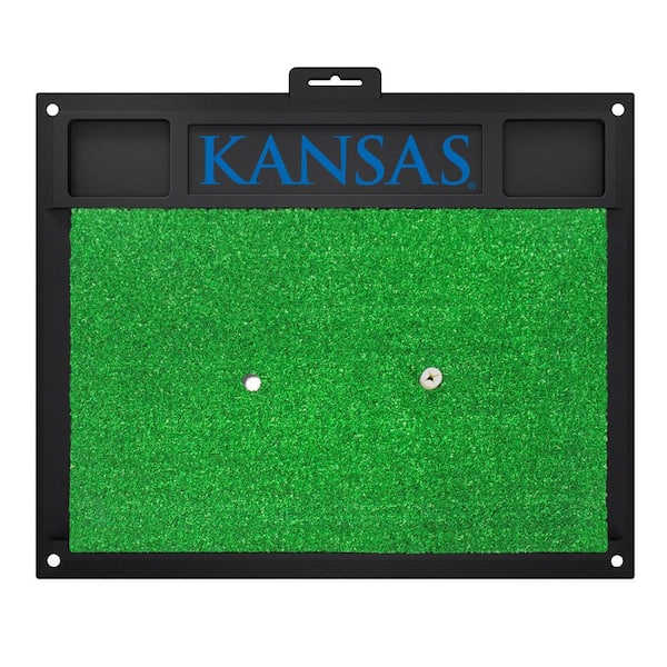 FANMATS University of Kansas Golf Hitting Mat 20 in. x 17 in.