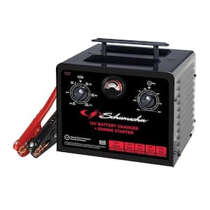 Automotive 6 Volt, 12 Volt, 250 Amp Manual Timer Controlled Battery Charger and Jump Starter with 135 Minute Timer