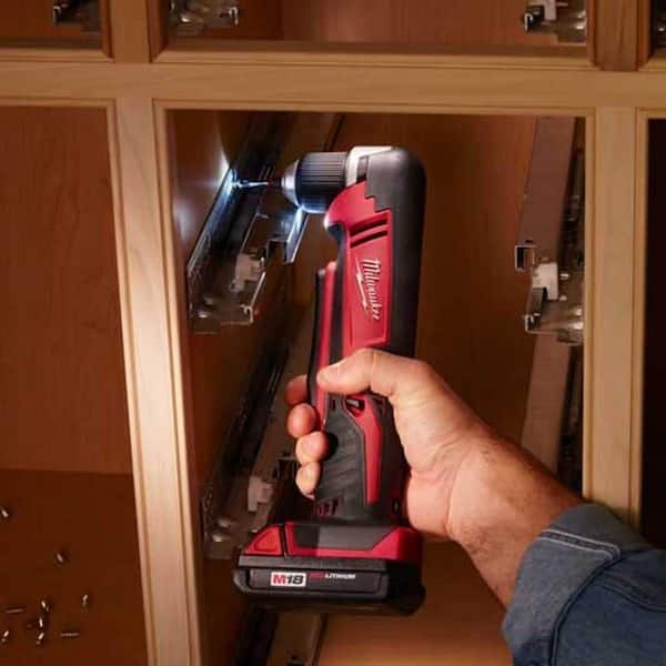Milwaukee M18 18V Lithium-Ion Cordless 3/8 in. Right-Angle Drill