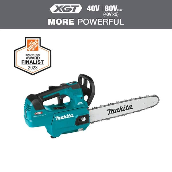 Makita XGT 14 in. 40V max Brushless Battery Top Handle Electric Chainsaw Tool Only GCU02Z The Home Depot