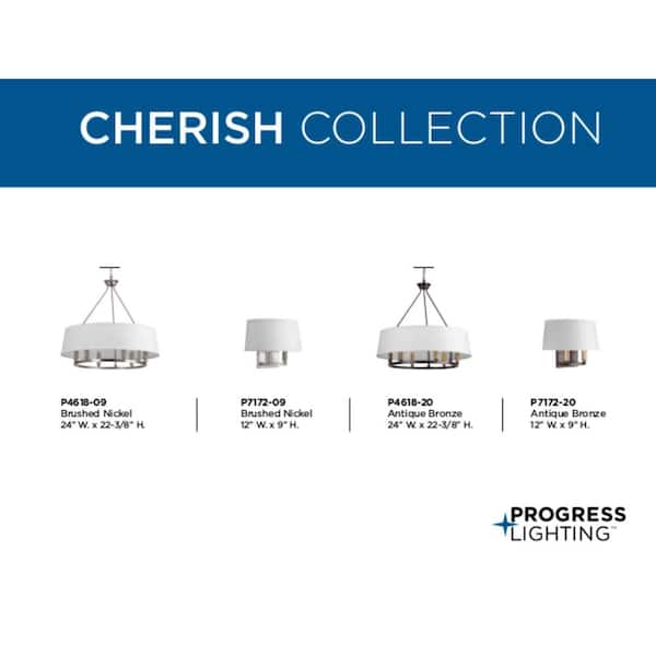 Progress Lighting Cascadia 9-Light Antique Bronze Coastal Chandelier