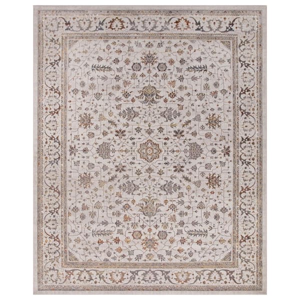 Concord Global Trading Creation Gray Shimmer 7 ft. x 9 ft. Traditional Area Rug