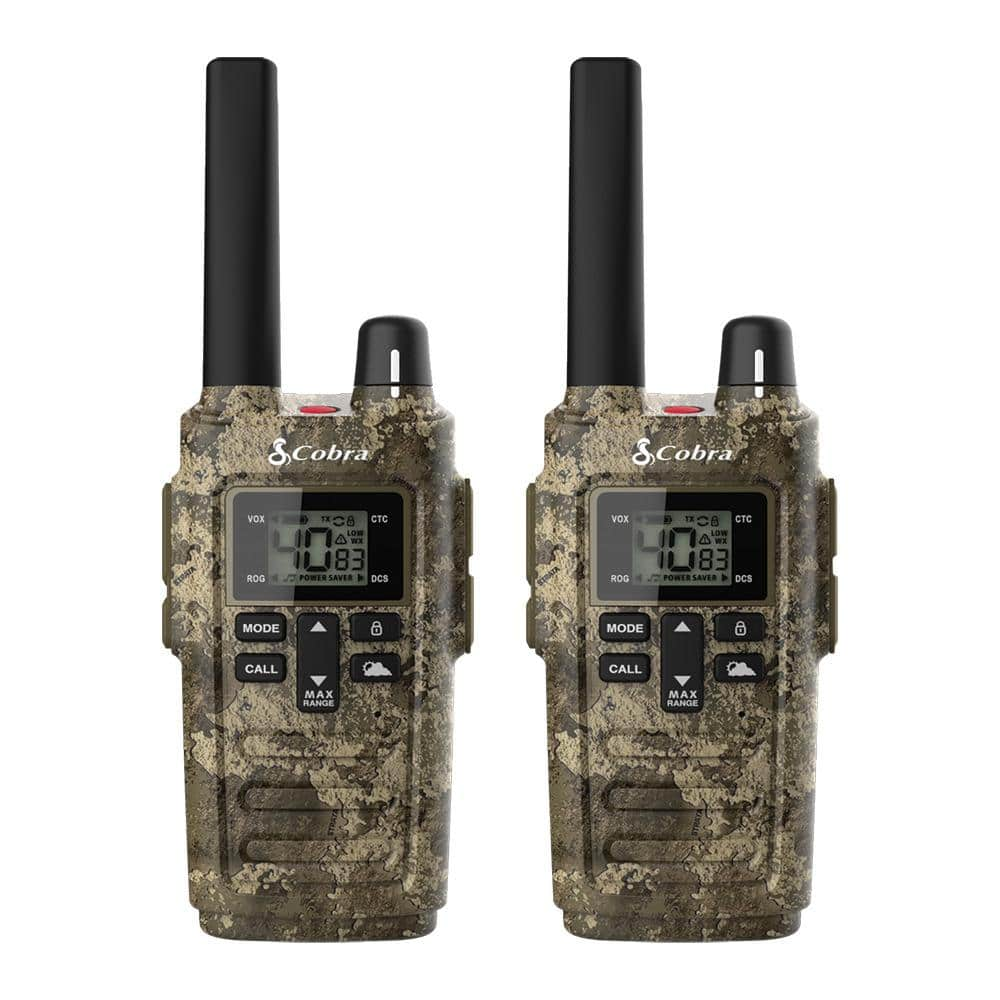 Cobra RX380 TTC 32- Mile Range 2-Way Radio, Truetimber Strata (2-Pack ...