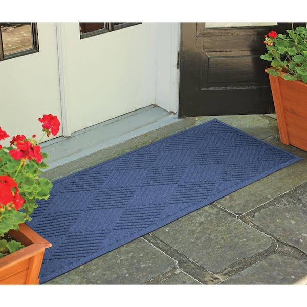 Waterhog Diamonds 22 in. x 60 in. PET Polyester Indoor Outdoor Runner Door Mat