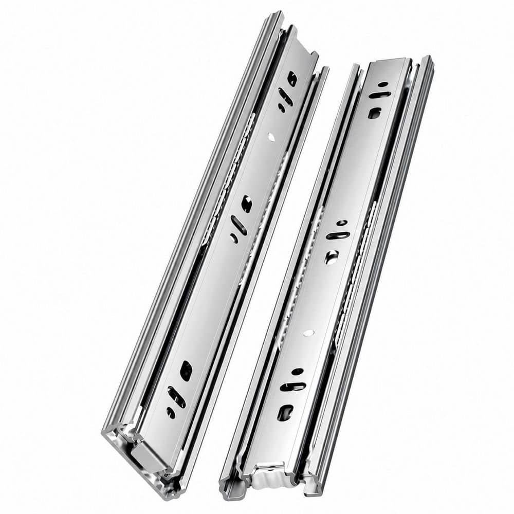 Ball Bearing Series 12 in. Silver Finish Cold Rolled Steel Side Mount Full Extension Heavy Duty Drawer Slides 1 Pair price history on PriceWatchPro