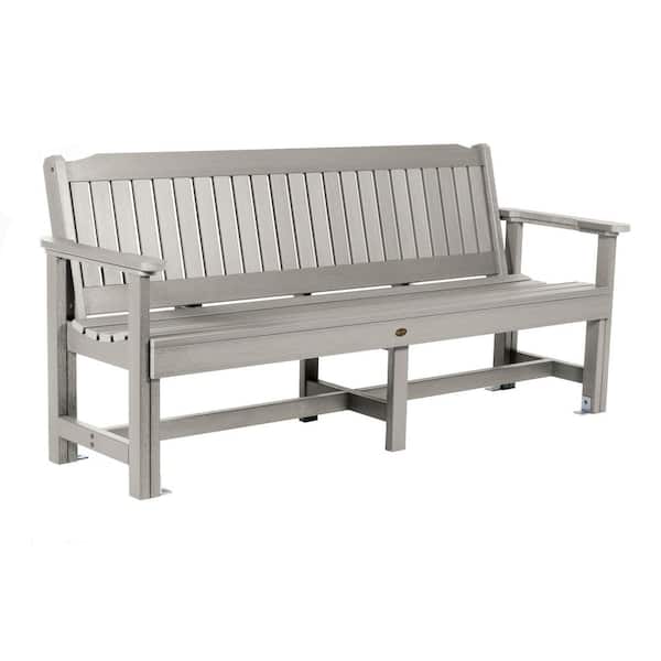 Highwood Sequoia 6 ft 3-Person Harbor Gray Recylced Plastic Outdoor Bench